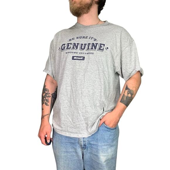 Vintage Y2K Microsoft Windows Graphic T-shirt - Picture 4 of 5